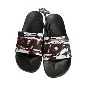 AND1 Shatter Black, Red‎ And  White Mens Sandal Slide In Brand New Never Worn